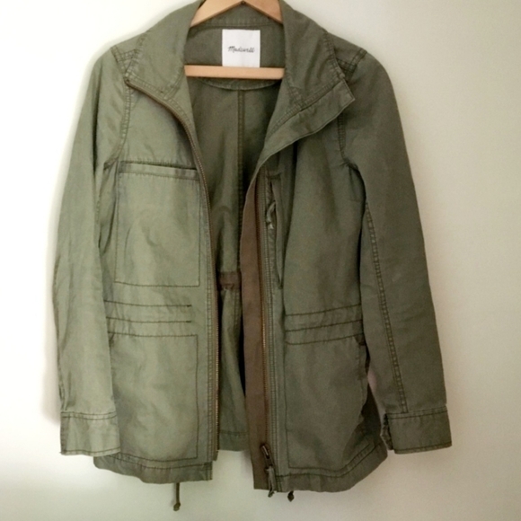 Madewell Fleet Dispatch Jacket Palm Tree Green Blogger Favorite Gal Meets Glam - Picture 8 of 14